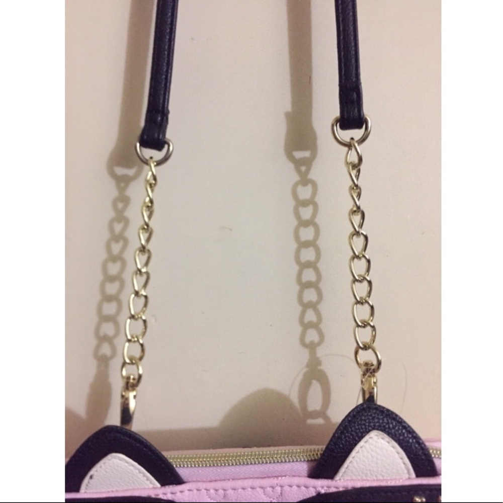 💕SOLD💕New Betsey Johnson Pink Cat Wallet Purse - Picture 4 of 7